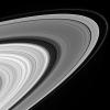 This wide and sweeping view of the sunlit rings of Saturn takes in the impressive variety in their structure -- from the clumpy and perennially intriguing F ring to the many waves, ringlets and gaps in the A and B rings and the Cassini Division in between