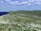 SRTM Perspective View with Landsat Overlay: Santa Paula, and Santa Clara River Valley, California