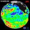 TOPEX/El Niño Watch - Los Niños may be Gone, But Pacific Pattern Remains August 14, 2000