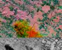 Space Radar Image of Randonia Rain Cell