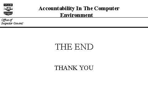 Accountability in the Computer Environment