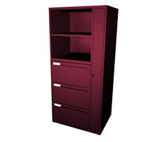 Opus Open Bookshelf Right-Hand Door Kiosk