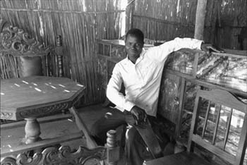 Photo: A young man learned to make furniture and now owns his own shop.