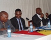 From l. to r., Uni-Kin professors Mushi Mugumo, Mabiala Mantuba and Philippe Biyoya