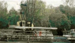 Photo of during construction of Dead Run and Turkey Run Bridges