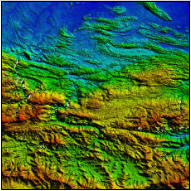 SRTM format subset image (Northern Guatemala)