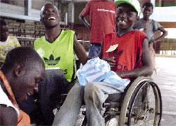 Photo: Ido 'Lito' Elias plays wheelchair basketball as part of the USAID-funded Sports For Life program.