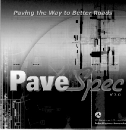 Photo of cover of PaveSpec Software