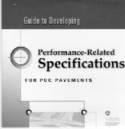 Photo of cover of Guide in Developing Performance-Related Specifications for PCC pavements