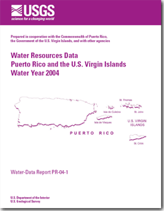 Cover: 2004 Caribbean Water Science Center Data Report