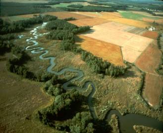 Image of land and river