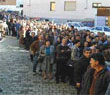 voters queu in Prizren