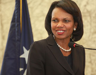 Secretary Condoleezza Rice visits Embassy Astana