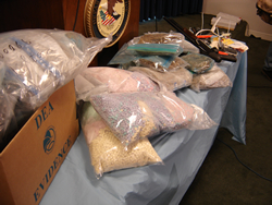 Ecstasy, Marijuana and weapons seized during operation Polar Express