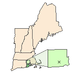 Map of the site location displaying the EPA Region, state, county and latitude/longitude of the site