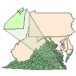 Map of the site location displaying the EPA Region, state, county and latitude/longitude of the site