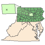 Map of the site location displaying the EPA Region, state, county and latitude/longitude of the site