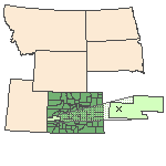 Map of the site location displaying the EPA Region, state, county and latitude/longitude of the site