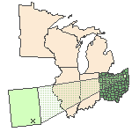 Map of the site location displaying the EPA Region, state, county and latitude/longitude of the site