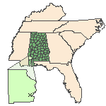 Map of the site location displaying the EPA Region, state, county and latitude/longitude of the site