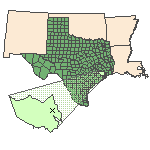 Map of the site location displaying the EPA Region, state, county and latitude/longitude of the site