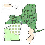 Map of the site location displaying the EPA Region, state, county and latitude/longitude of the site