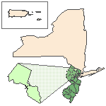 Map of the site location displaying the EPA Region, state, county and latitude/longitude of the site