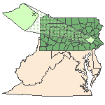 Map of the site location displaying the EPA Region, state, county and latitude/longitude of the site