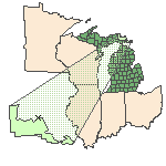 Map of the site location displaying the EPA Region, state, county and latitude/longitude of the site