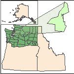 Map of the site location displaying the EPA Region, state, county and latitude/longitude of the site