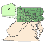 Map of the site location displaying the EPA Region, state, county and latitude/longitude of the site