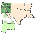 Map of the site location displaying the EPA Region, state, county and latitude/longitude of the site