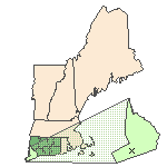 Map of the site location displaying the EPA Region, state, county and latitude/longitude of the site