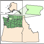 Map of the site location displaying the EPA Region, state, county and latitude/longitude of the site