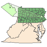 Map of the site location displaying the EPA Region, state, county and latitude/longitude of the site