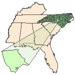 Map of the site location displaying the EPA Region, state, county and latitude/longitude of the site