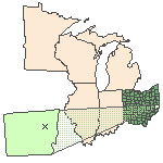 Map of the site location displaying the EPA Region, state, county and latitude/longitude of the site