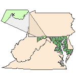 Map of the site location displaying the EPA Region, state, county and latitude/longitude of the site