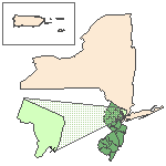 Map of the site location displaying the EPA Region, state, county and latitude/longitude of the site