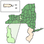 Map of the site location displaying the EPA Region, state, county and latitude/longitude of the site