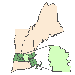 Map of the site location displaying the EPA Region, state, county and latitude/longitude of the site