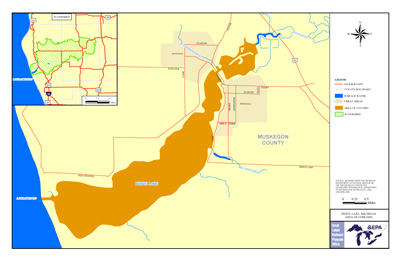 White Lake River AoC Boundary Map