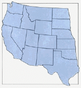 Map of bracken fern distribution in U.S.