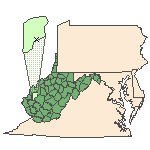 Map of the site location displaying the EPA Region, state, county and latitude/longitude of the site