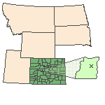 Map of the site location displaying the EPA Region, state, county and latitude/longitude of the site