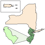 Map of the site location displaying the EPA Region, state, county and latitude/longitude of the site