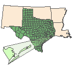 Map of the site location displaying the EPA Region, state, county and latitude/longitude of the site