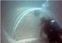 Photo of S.H.A.R.Q. apparatus and diver