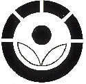 Radura Symbol: stylized flowering plant surrounded by broken circle, which symbolizes radiation