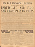 Image of the 1906 San Francisco Call-Chronicle Examiner newspaper cover